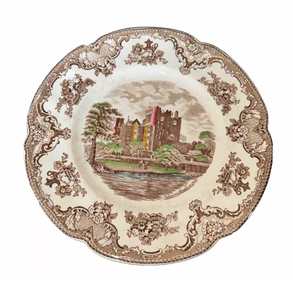 Vtg Johnson Brothers England Old Britain Castles Dinner Plate 10" Blarney 1792